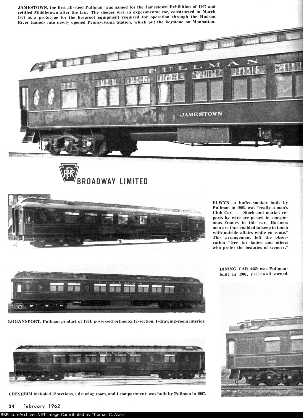 PRR "The Broadway Limited," Page 24, 1962